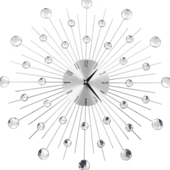 Klokken-vidaXL - Wandklok - Zilver - Aluminium