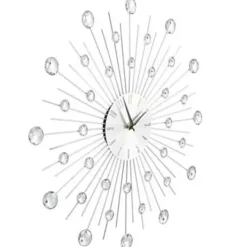 Klokken-vidaXL - Wandklok - Zilver - Aluminium