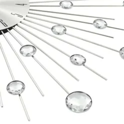 Klokken-vidaXL - Wandklok - Zilver - Aluminium