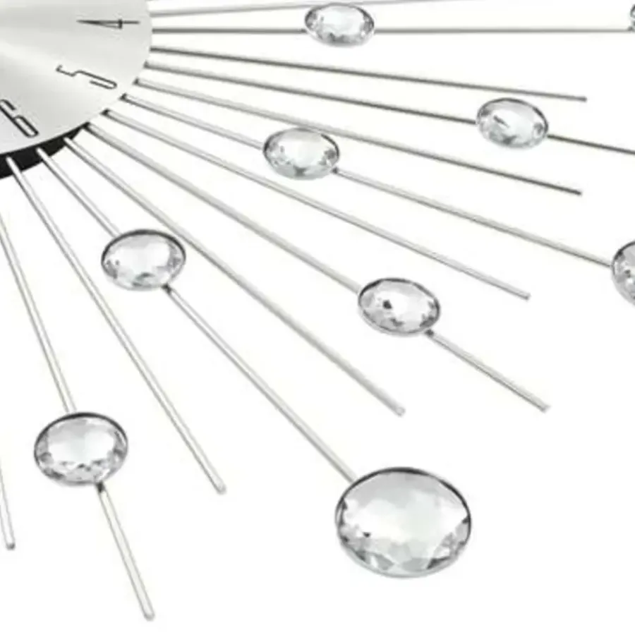 Klokken-vidaXL - Wandklok - Zilver - Aluminium
