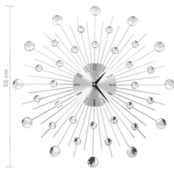 Klokken-vidaXL - Wandklok - Zilver - Aluminium