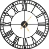 Klokken-vidaXL - Wandklok - Zwart - Metaal