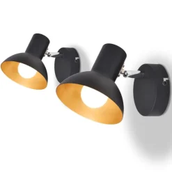 Buitenverlichting|Wandlampen-vidaXL - Wandlamp - Multikleur - Metaal - 2 stuks