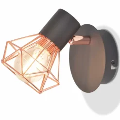 Wandlampen-vidaXL - Wandlamp - Multikleur - Metaal - 2 stuks