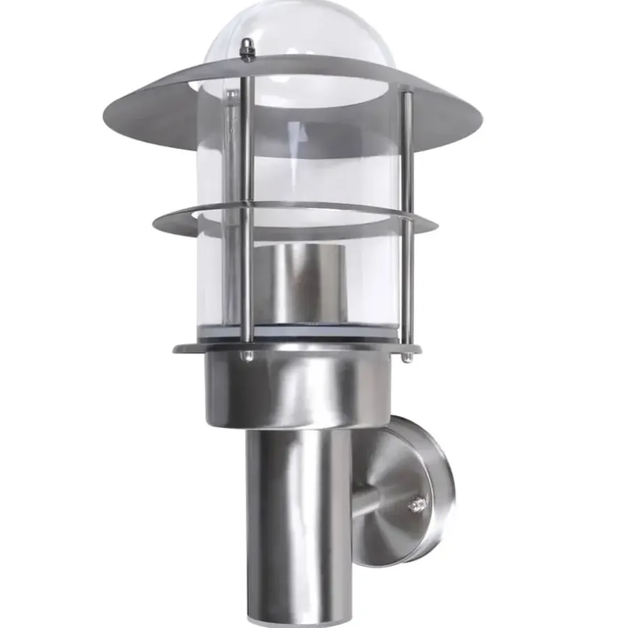 Wandlampen-vidaXL - Wandlamp - Zilver - Roestvrij staal