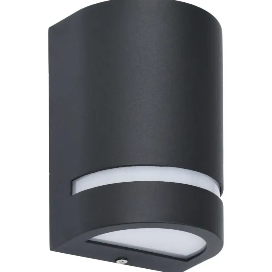Buitenverlichting|Wandlampen-vidaXL - Wandlamp - Zwart - Aluminium - 75 x 95 x 150 mm - 2 stuks
