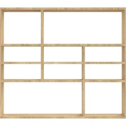 vidaXL - Wandmeubel - Bruin - Bewerkt hout
