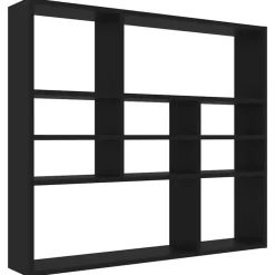 vidaXL - Wandmeubel - Zwart - Bewerkt hout