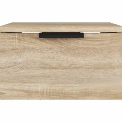 vidaXL - Wandnachtkastje - Bruin - Bewerkt hout