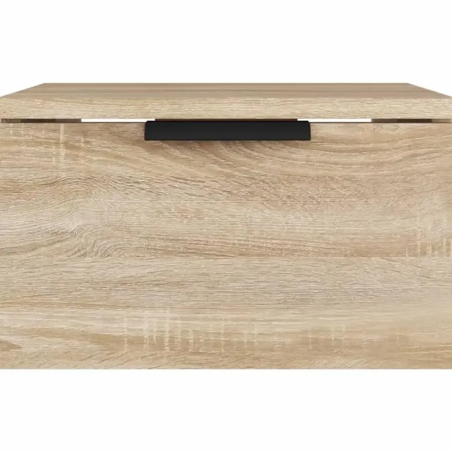 vidaXL - Wandnachtkastje - Bruin - Bewerkt hout