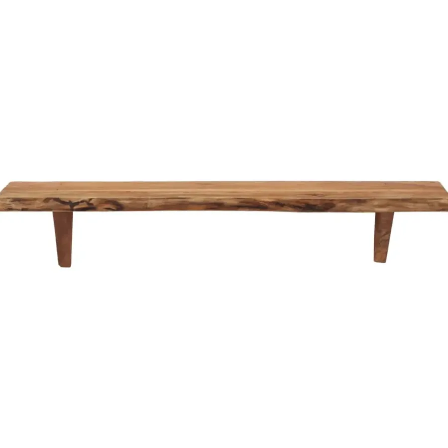 Wandplanken-vidaXL - Wandplank - Bruin - Hout - 90 x 20 x 18 cm - 2 stuks