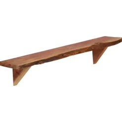Wandplanken-vidaXL - Wandplank - Bruin - Hout - 90 x 20 x 18 cm - 2 stuks