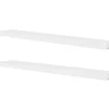Wandplanken-vidaXL - Wandrek - Wit - MDF - 120 cm - 4 stuks