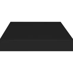 vidaXL - Wandschap - Zwart - MDF - 40 x 23 x 3.8 cm - 2 stuks