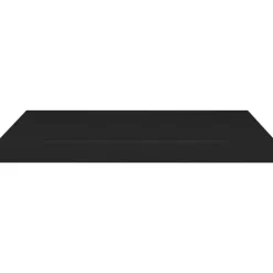 vidaXL - Wandschap - Zwart - MDF - 60 x 23.5 x 3.8 cm