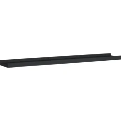Wandplanken-vidaXL - Wandschap - Zwart - MDF - 80 x 9 x 3 cm - 2 stuks