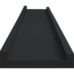 Wandplanken-vidaXL - Wandschap - Zwart - MDF - 80 x 9 x 3 cm - 2 stuks