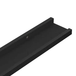 Wandplanken-vidaXL - Wandschap - Zwart - MDF - 80 x 9 x 3 cm - 2 stuks