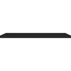 vidaXL - Wandschap - Zwart - MDF - 120 x 23.5 x 3.8 cm