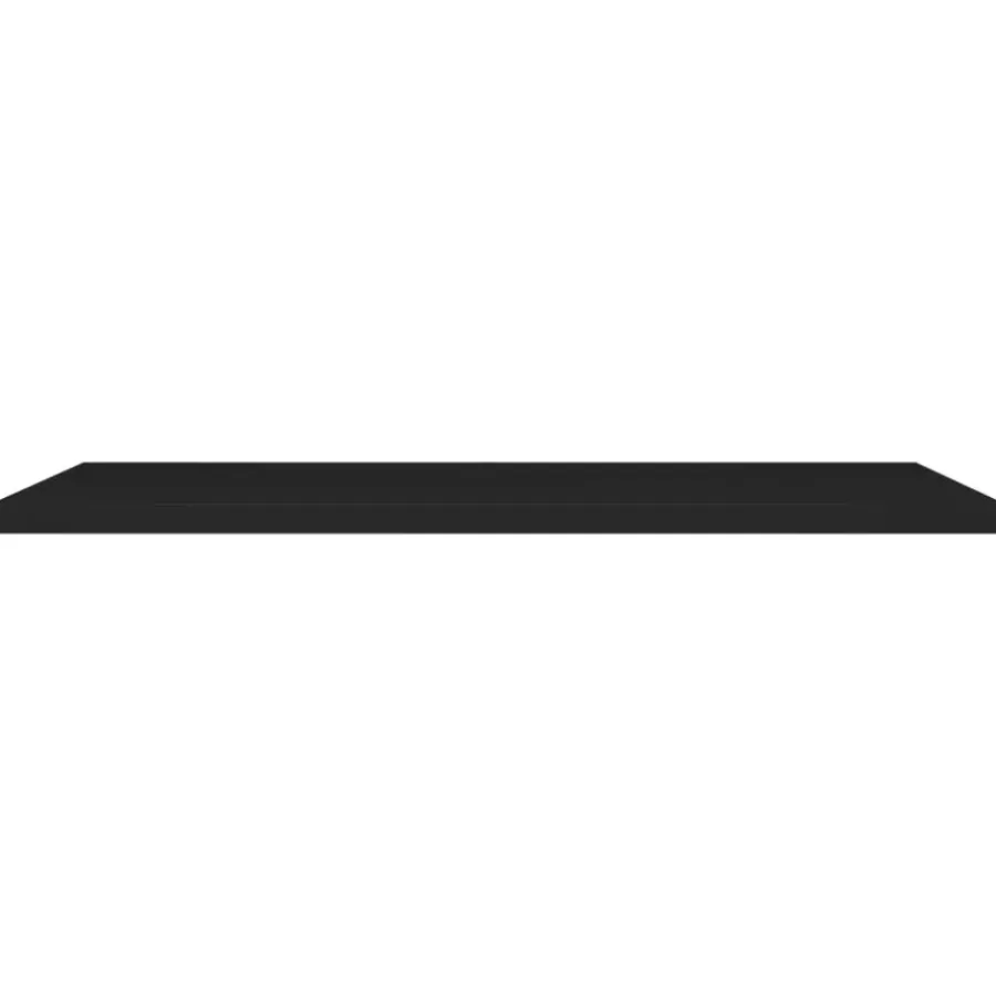 vidaXL - Wandschap - Zwart - MDF - 120 x 23.5 x 3.8 cm
