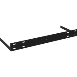 Wandplanken-vidaXL - Wandschap - Zwart - MDF - 80 x 23.5 x 3.8 cm - 2 stuks