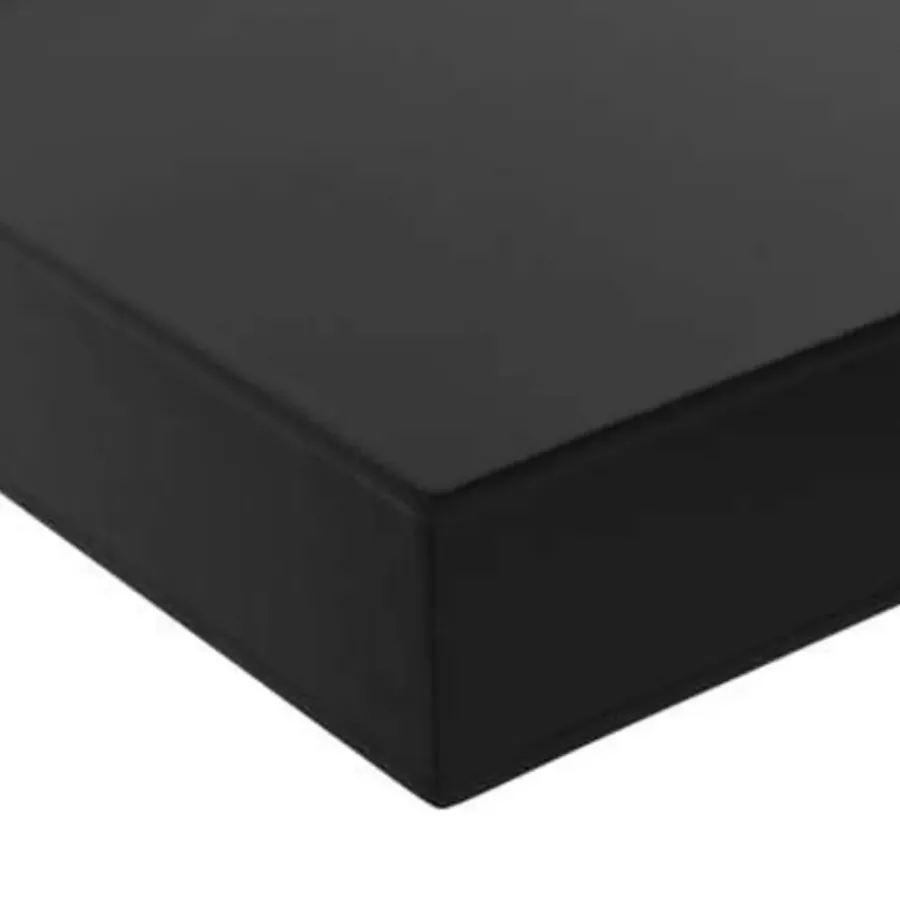 vidaXL - Wandschap - Zwart - MDF - 60 x 20 x 3.8 cm - 2 stuks