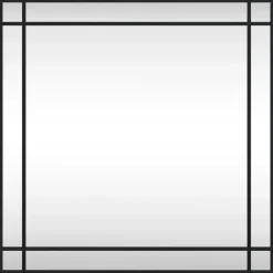 Spiegels-vidaXL - Wandspiegel - Zwart - IJzer - 60 x 60 cm