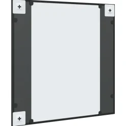 Spiegels-vidaXL - Wandspiegel - Zwart - IJzer - 60 x 60 cm