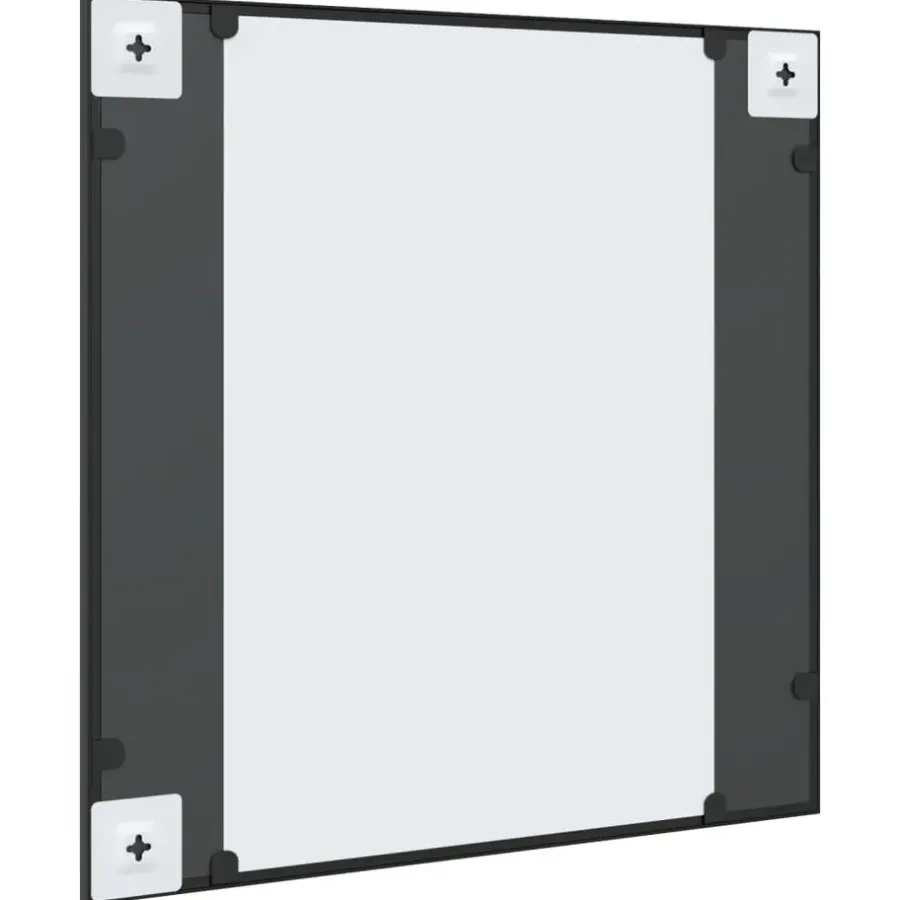 Spiegels-vidaXL - Wandspiegel - Zwart - IJzer - 60 x 60 cm