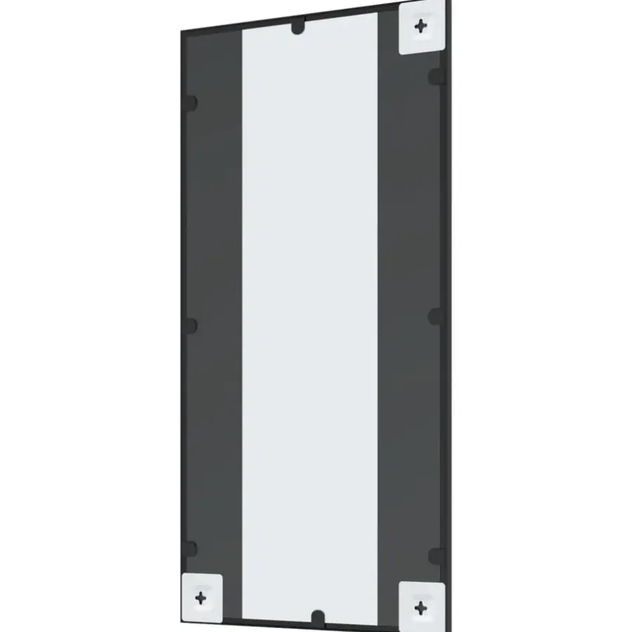 Spiegels-vidaXL - Wandspiegel - Zwart - IJzer - 40 x 80 cm