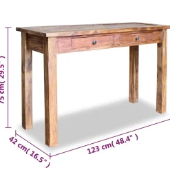 vidaXL - Wandtafel - Bruin - Hout