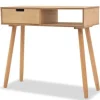 Sidetables-vidaXL - Wandtafel - Bruin - Grenenhout