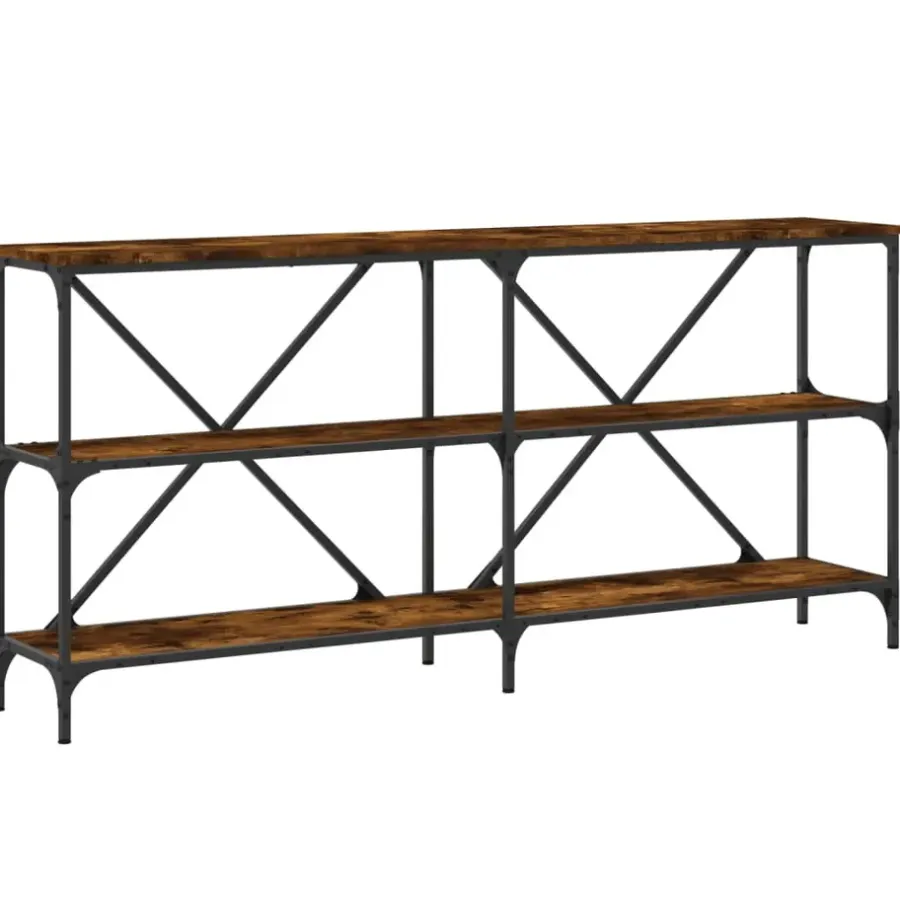 Sidetables-vidaXL - Wandtafel - Bruin - Bewerkt hout