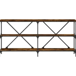 Sidetables-vidaXL - Wandtafel - Bruin - Bewerkt hout