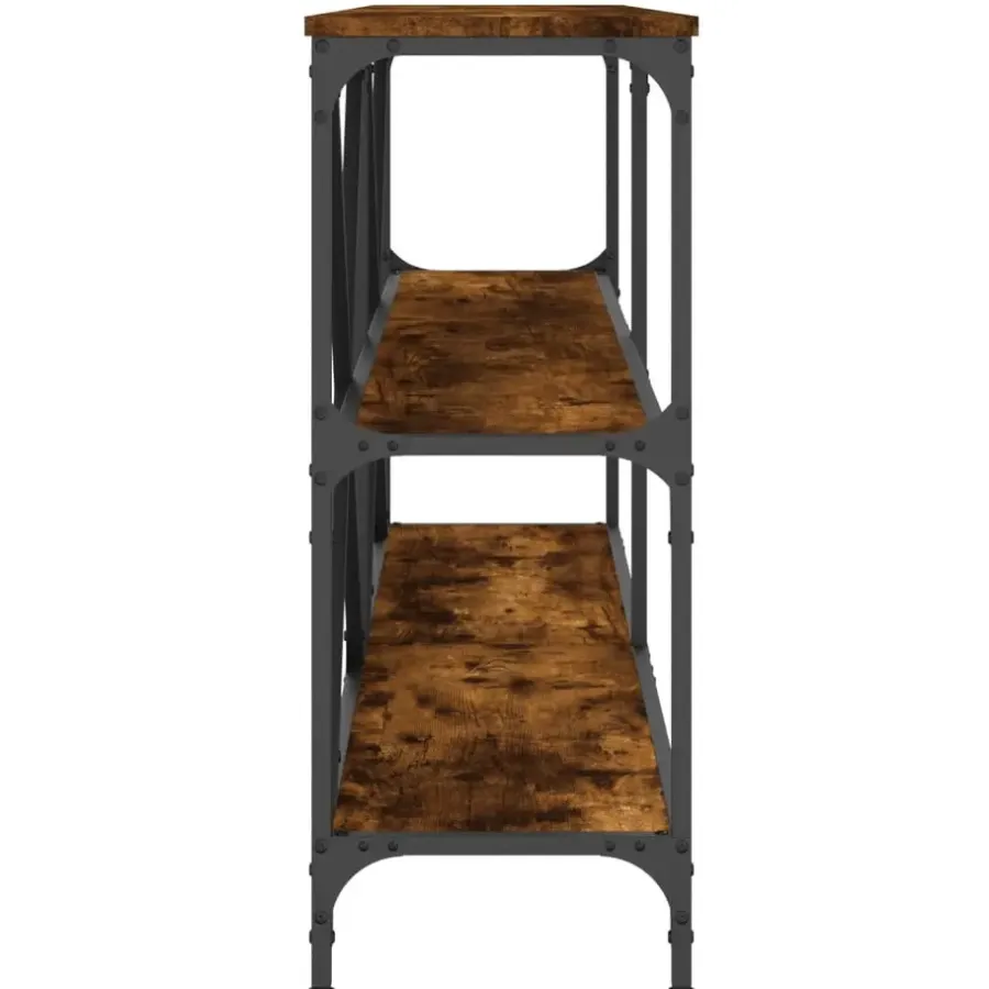 Sidetables-vidaXL - Wandtafel - Bruin - Bewerkt hout