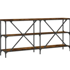 Sidetables-vidaXL - Wandtafel - Bruin - Bewerkt hout