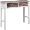 Sidetables-vidaXL - Wandtafel - Bruin - Hout