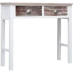 Sidetables-vidaXL - Wandtafel - Bruin - Hout