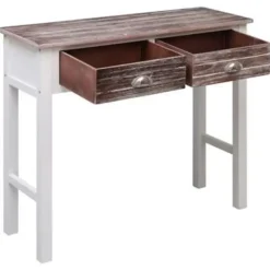 Sidetables-vidaXL - Wandtafel - Bruin - Hout