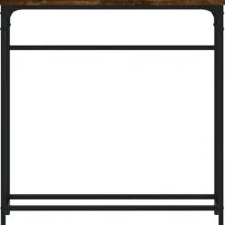 Sidetables-vidaXL - Wandtafel - Gerookt eiken - Bewerkt hout - 75x19.5x75 cm