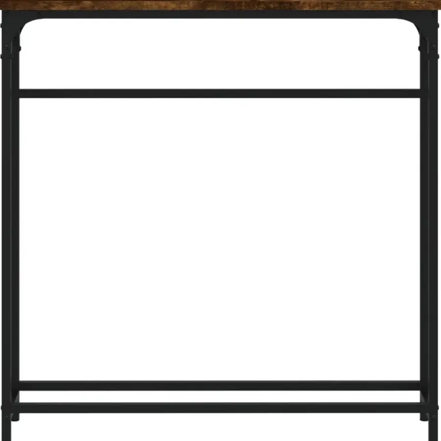 Sidetables-vidaXL - Wandtafel - Gerookt eiken - Bewerkt hout - 75x19.5x75 cm