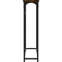 Sidetables-vidaXL - Wandtafel - Gerookt eiken - Bewerkt hout - 75x19.5x75 cm