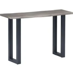 vidaXL - Wandtafel - Grijs - Hout
