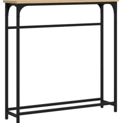 vidaXL - Wandtafel - Sonoma eiken - Bewerkt hout - 75x19.5x75 cm