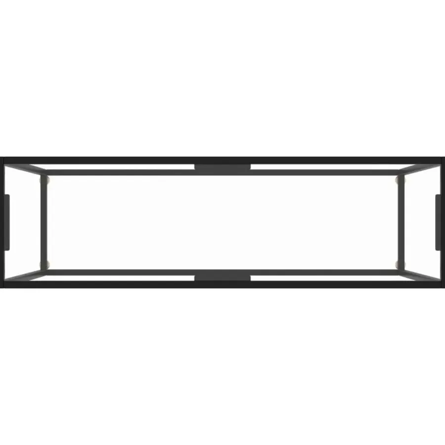 vidaXL - Wandtafel - Transparent - Glas - 120 x 35 x 75 cm