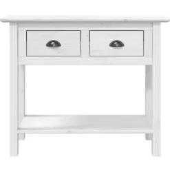 vidaXL - Wandtafel - Wit - Grenenhout