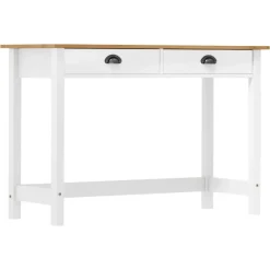vidaXL - Wandtafel - Wit - Grenenhout