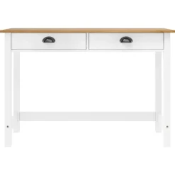 vidaXL - Wandtafel - Wit - Grenenhout