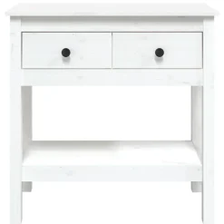 Sidetables-vidaXL - Wandtafel - Wit - Grenenhout