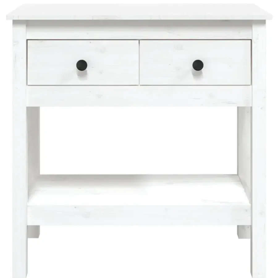 Sidetables-vidaXL - Wandtafel - Wit - Grenenhout